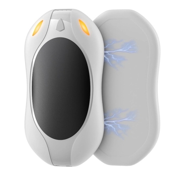4000mAh Electric Hand Warmers Portable Reusable Magnetic [2 Pack - White] NWT - Picture 1 of 9